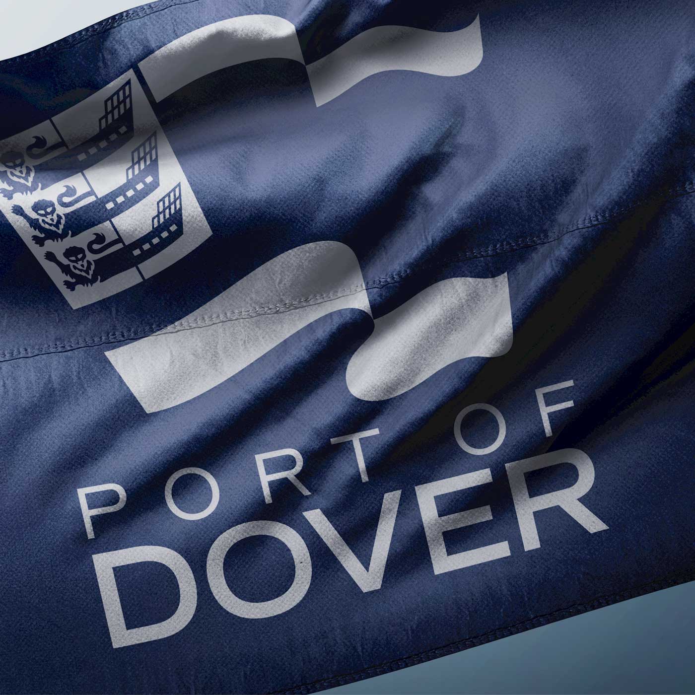 Port of Dover Brand Flag - Logo Crest