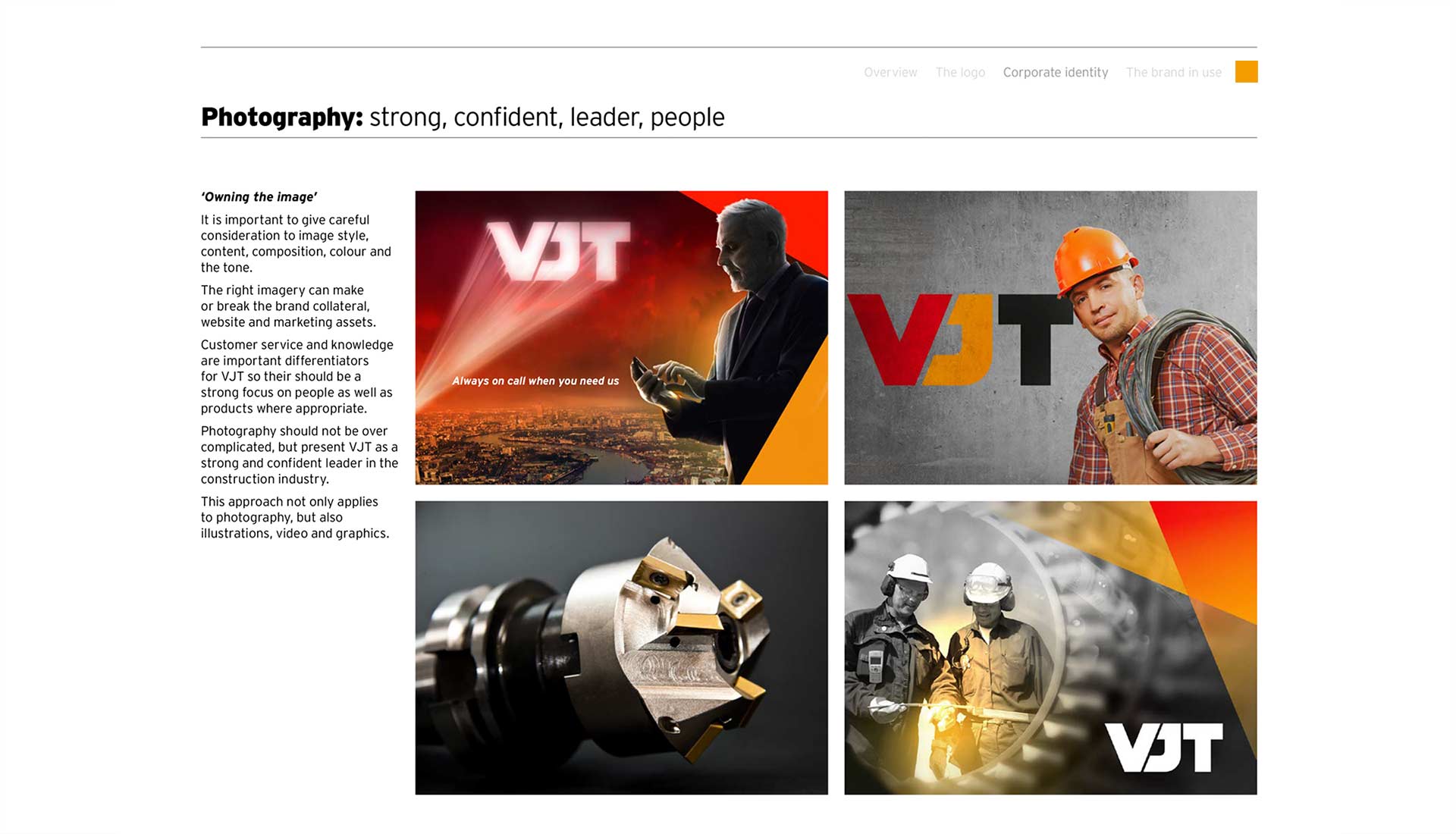 VJ Technology Brand Guidelines Photography