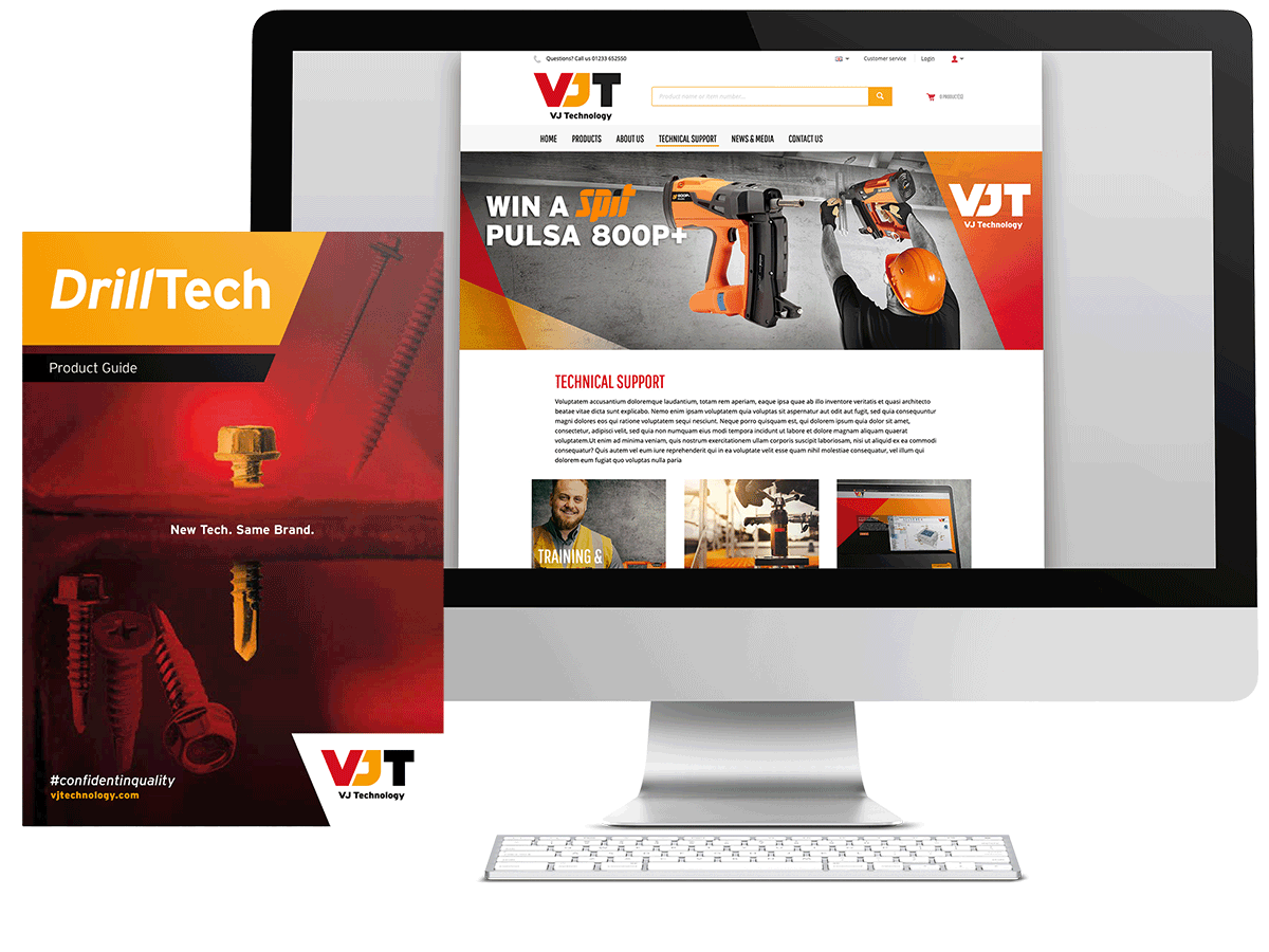 VJ Technology Showcase Website and Brochure