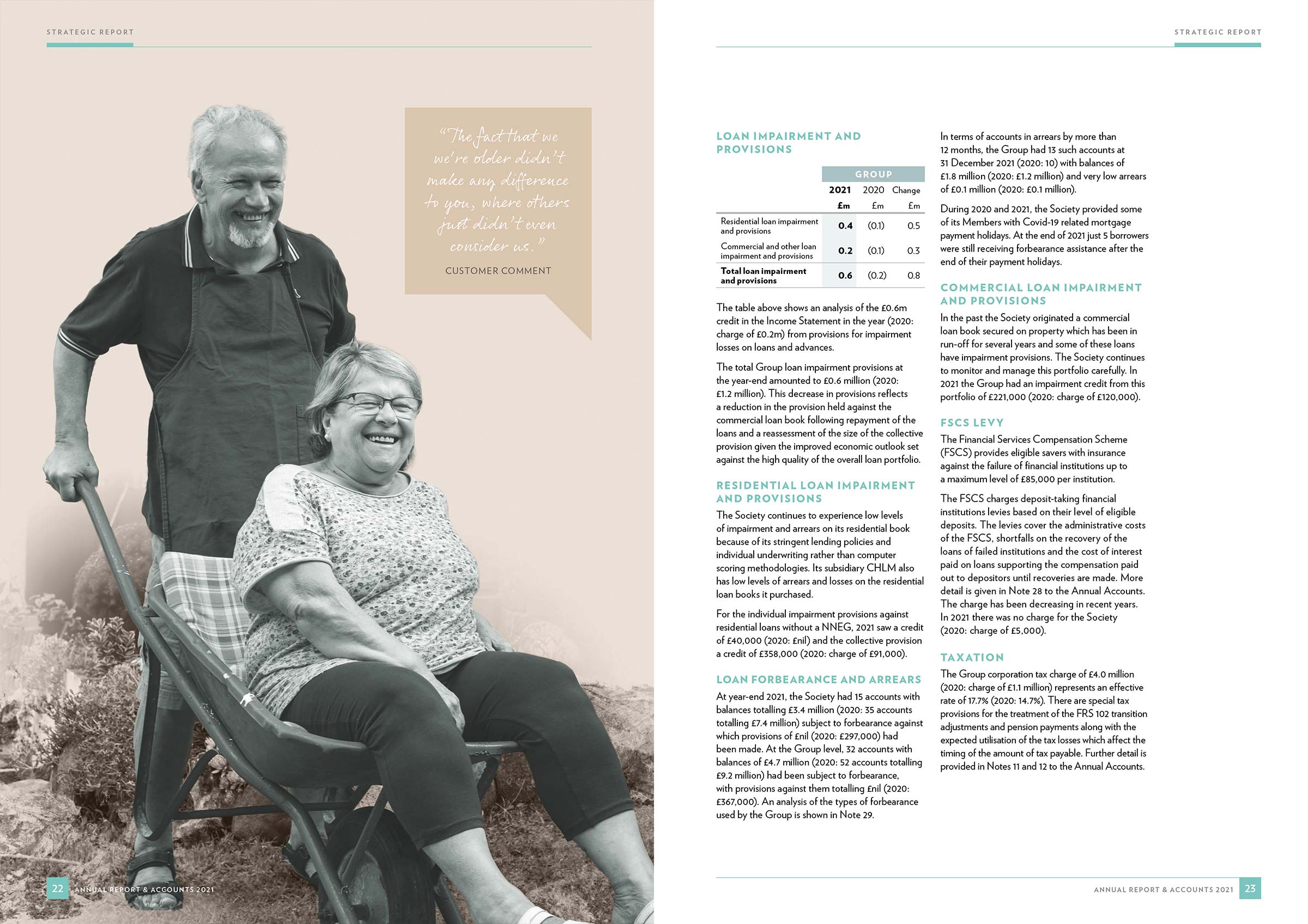 Family-Building Society Report and Accounts 2021 - Inside spread-6