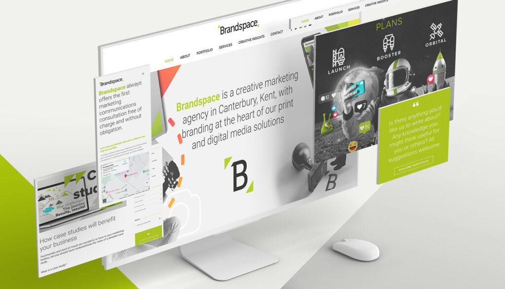 Website page design examples