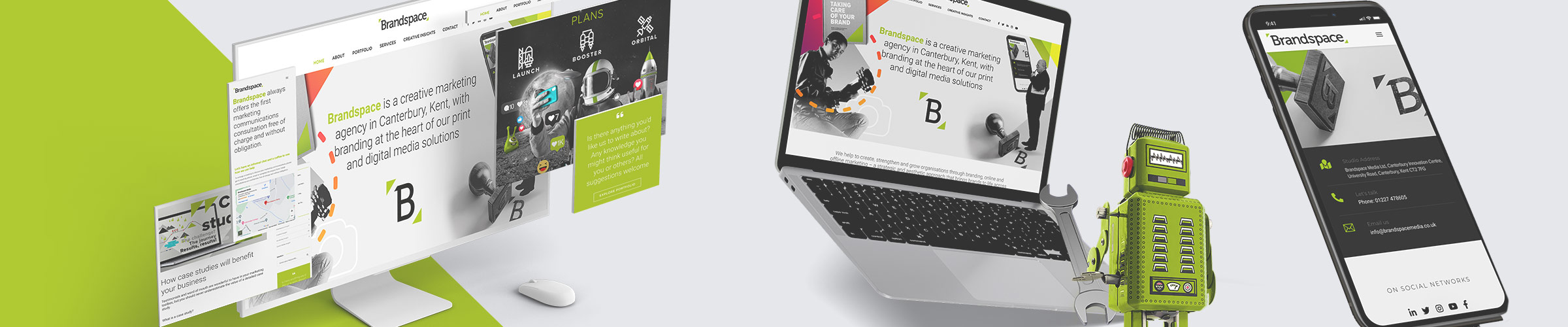 Brandspace website on multiple devices